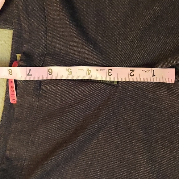 Alice + Olivia Low Rise Zip Up Stretch Pants Black Size 2 - Picture 11 of 14